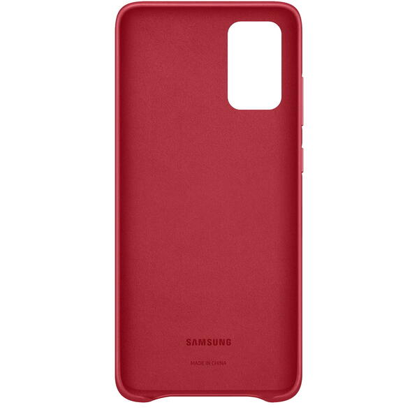 Samsung Capac protectie spate Leather Cover Rosu pentru Galaxy S20 Plus