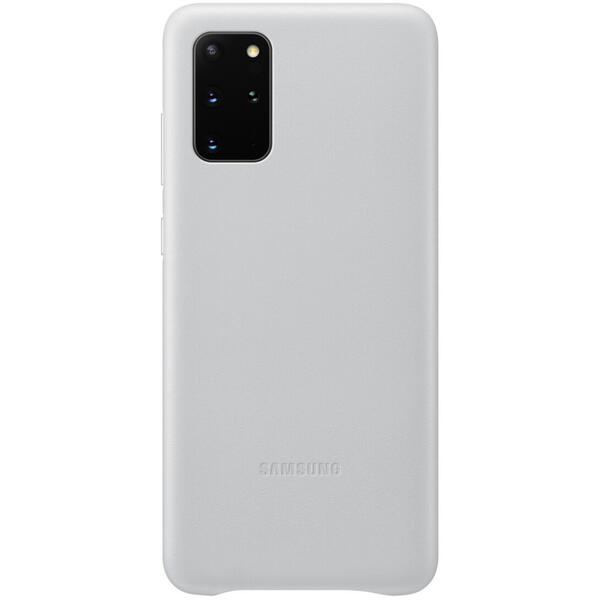 Samsung Capac protectie spate Leather Cover Gri deschis pentru Galaxy S20 Plus