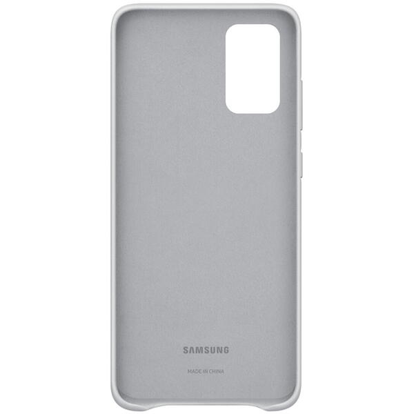 Samsung Capac protectie spate Leather Cover Gri deschis pentru Galaxy S20 Plus
