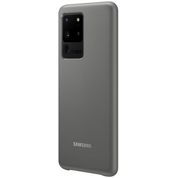 Samsung Capac protectie spate tip LED Cover Gri pentru Galaxy S20 Ultra