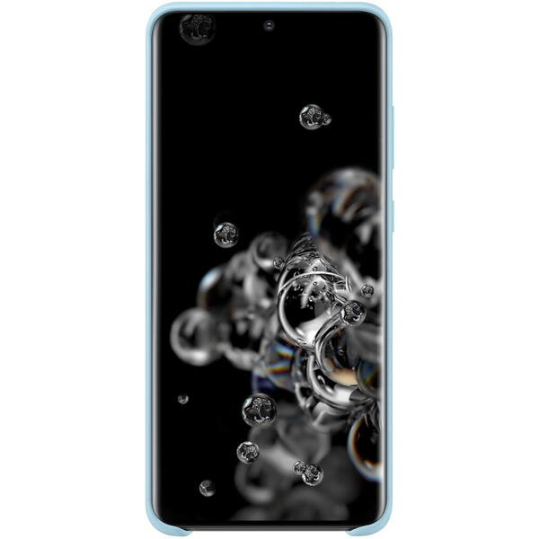 Samsung Capac protectie spate Silicone Cover Albastru Sky pentru Galaxy S20 Ultra