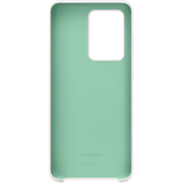 Samsung Capac protectie spate Silicone Cover Alb pentru Galaxy S20 Ultra
