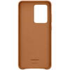 Samsung Capac protectie spate Leather Cover Maro pentru Galaxy S20 Ultra