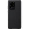 Samsung Capac protectie spate Leather Cover Negru pentru Galaxy S20 Ultra