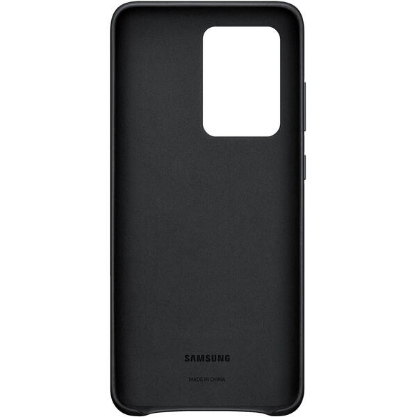 Samsung Capac protectie spate Leather Cover Negru pentru Galaxy S20 Ultra