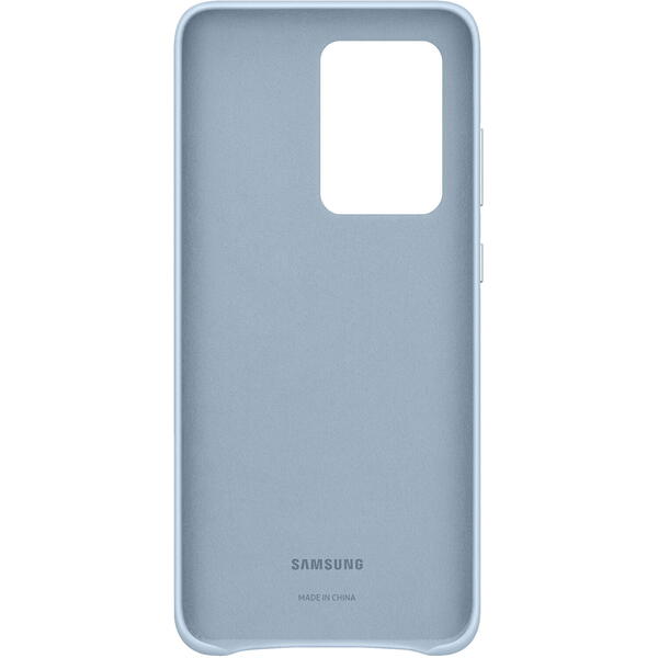 Samsung Capac protectie spate Leather Cover Albastru Sky pentru Galaxy S20 Ultra