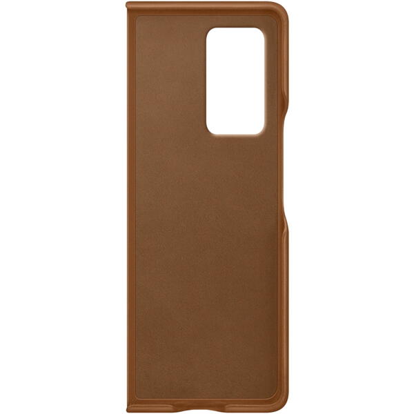 Samsung Capac protectie spate Leather Cover Maro pentru Galaxy Z Fold 2