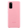 Samsung Capac protectie spate Silicone Cover Roz pentru Galaxy S20