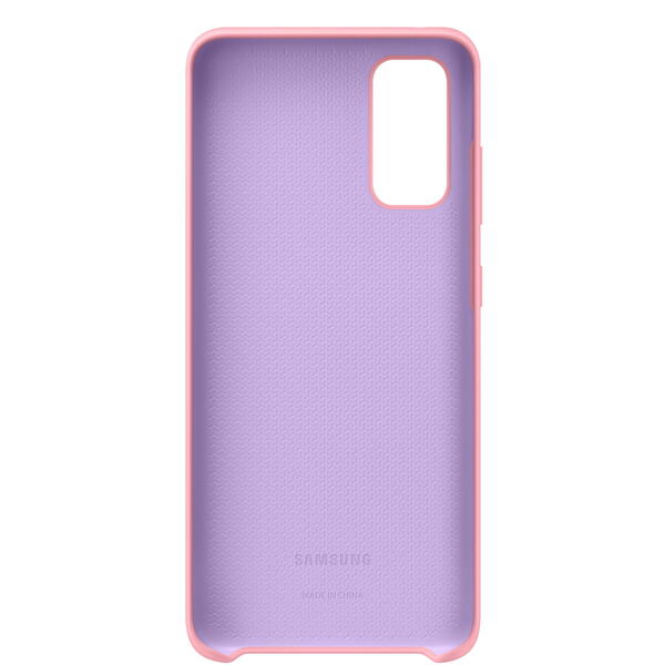 Samsung Capac protectie spate Silicone Cover Roz pentru Galaxy S20