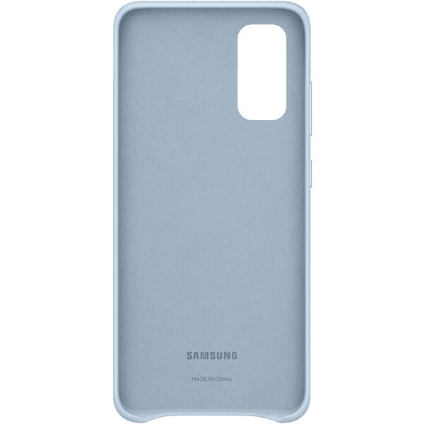 Samsung Capac protectie spate Leather Cover Albastru Sky pentru Galaxy S20