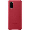 Samsung Capac protectie spate Leather Cover Rosu pentru Galaxy S20