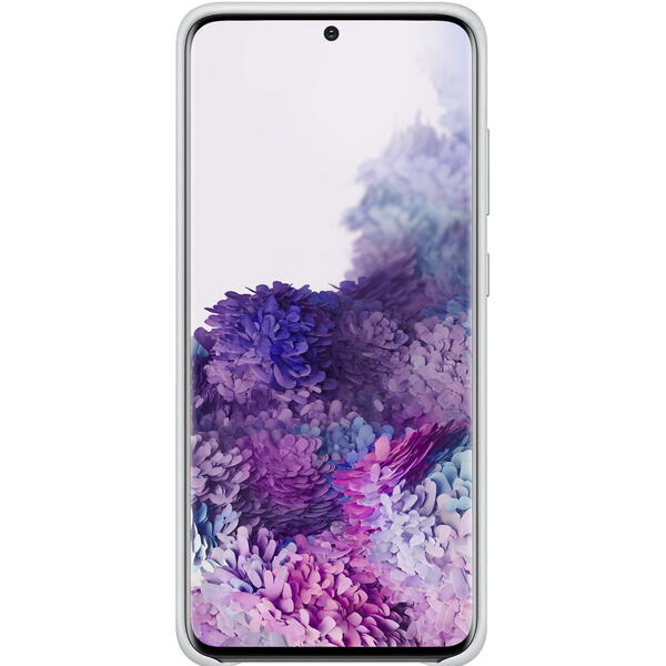 Samsung Capac protectie spate Leather Cover Gri deschis pentru Galaxy S20