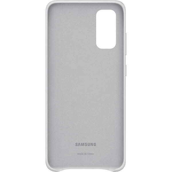 Samsung Capac protectie spate Leather Cover Gri deschis pentru Galaxy S20