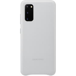 Samsung Capac protectie spate Leather Cover Gri deschis pentru Galaxy S20