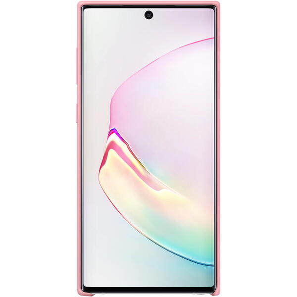 Samsung Capac protectie spate Silicone Cover, Roz pentru Galaxy Note 10