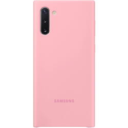 Samsung Capac protectie spate Silicone Cover, Roz pentru Galaxy Note 10