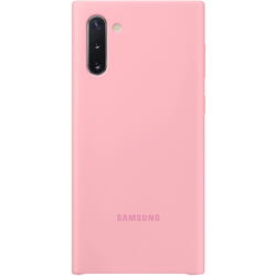 Capac protectie spate Silicone Cover, Roz pentru Galaxy Note 10