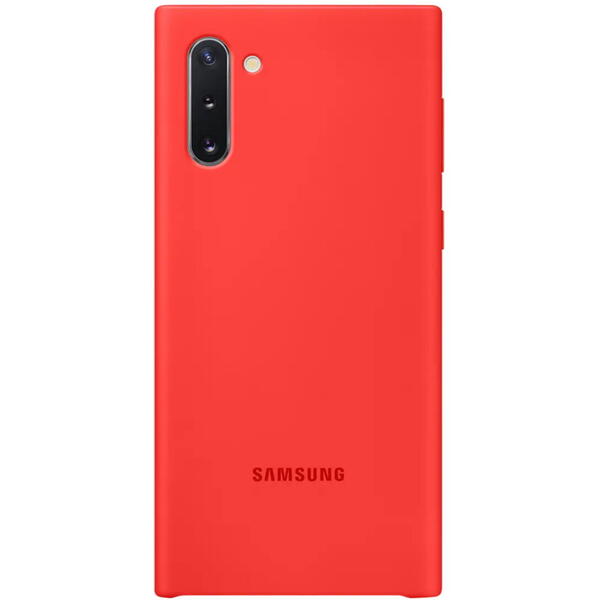 Samsung Capac protectie spate Silicone Cover, Rosu pentru Galaxy Note 10