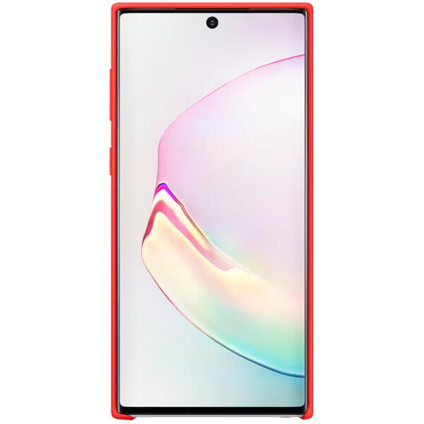 Samsung Capac protectie spate Silicone Cover, Rosu pentru Galaxy Note 10