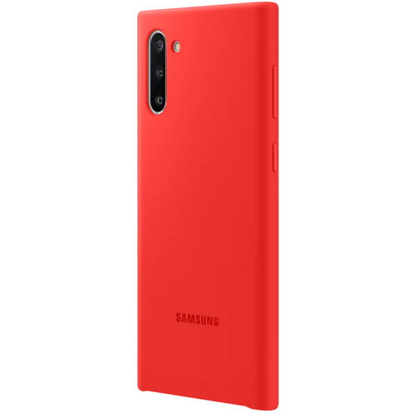 Samsung Capac protectie spate Silicone Cover, Rosu pentru Galaxy Note 10