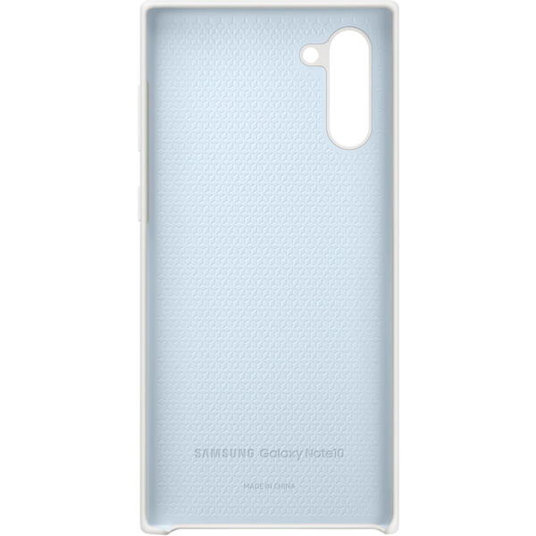 Samsung Capac protectie spate Silicone Cover, Alb pentru Galaxy Note 10