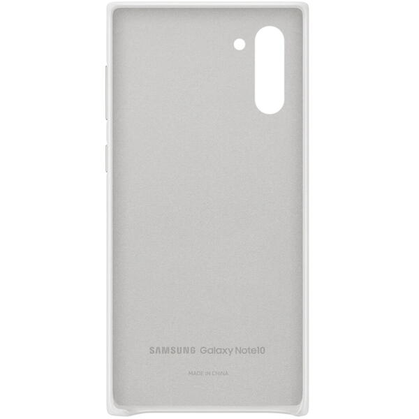 Samsung Capac protectie spate Leather Cover, Alb pentru Galaxy Note 10