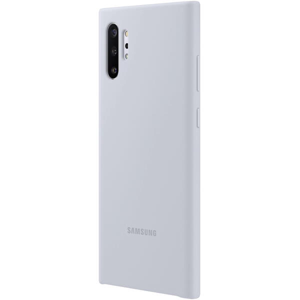 Samsung Capac protectie spate Silicone Cover, Argintiu pentru Galaxy Note 10 Plus