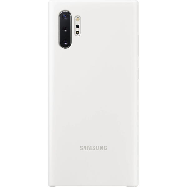 Samsung Capac protectie spate Silicone Cover, Alb pentru Galaxy Note 10 Plus