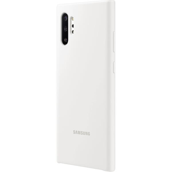 Samsung Capac protectie spate Silicone Cover, Alb pentru Galaxy Note 10 Plus