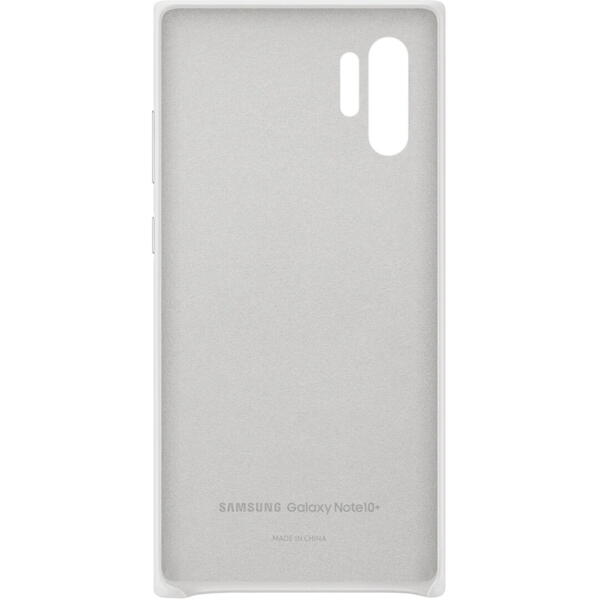 Samsung Capac protectie spate Leather Cover, Alb pentru Galaxy Note 10 Plus