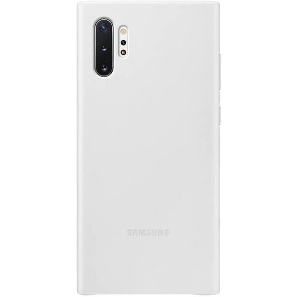 Samsung Capac protectie spate Leather Cover, Alb pentru Galaxy Note 10 Plus