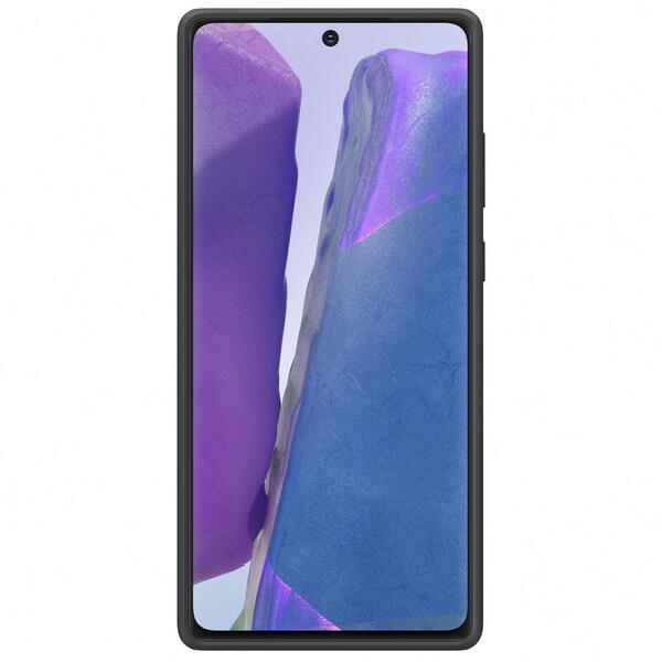 Samsung Capac protectie spate Silicone Cover, Negru pentru Galaxy Note 20