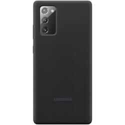 Capac protectie spate Silicone Cover, Negru pentru Galaxy Note 20