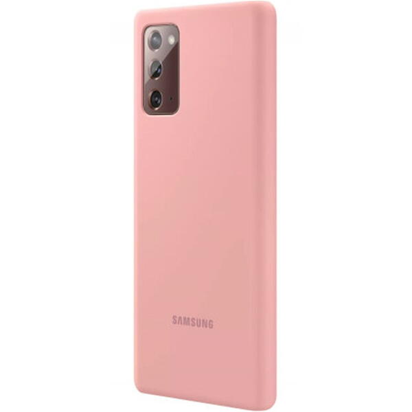 Samsung Capac protectie spate Silicone Cover, Maro Copper pentru Galaxy Note 20