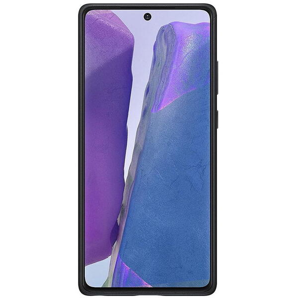 Samsung Capac protectie spate Leather Cover, Negru pentru Galaxy Note 20