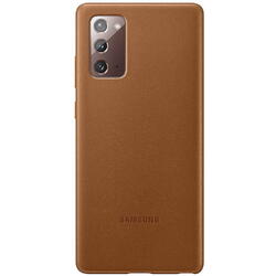 Samsung Capac protectie spate Leather Cover, Maro pentru Galaxy Note 20