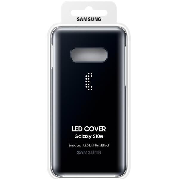 Samsung Capac spate tip LED Cover (NFC powered back cover) Negru pentru Galaxy S10e