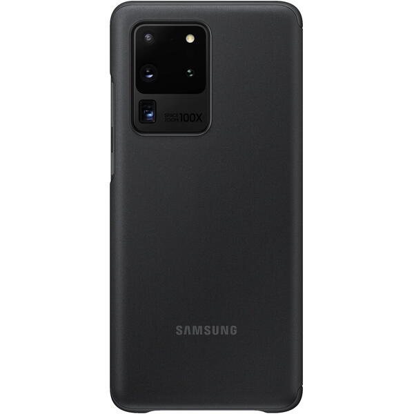 Samsung Husa Flip tip Clear View Cover Negru pentru Galaxy S20 Ultra