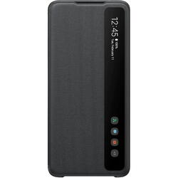 Husa Flip tip Clear View Cover Negru pentru Galaxy S20 Ultra