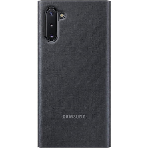 Samsung Husa tip Flip LED View Cover, Negru pentru Galaxy Note 10