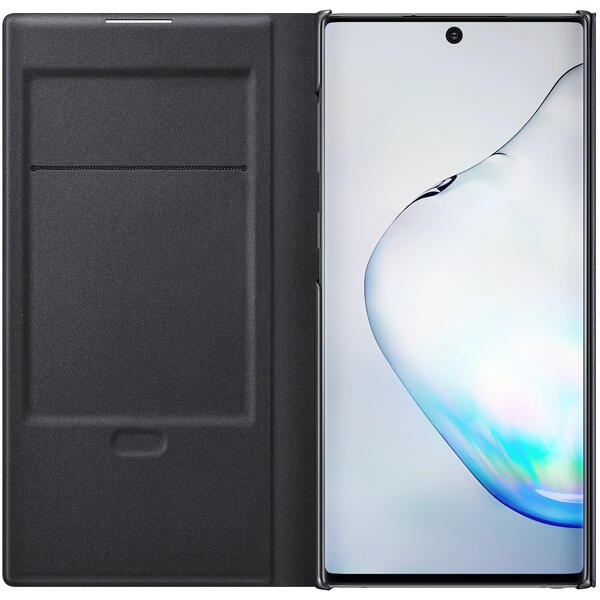 Samsung Husa tip Flip LED View Cover, Negru pentru Galaxy Note 10