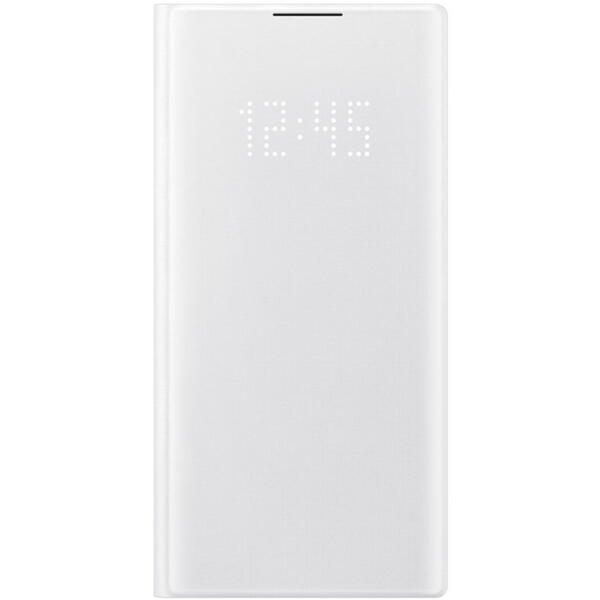 Samsung Husa tip Flip LED View Cover, Alb pentru Galaxy Note 10