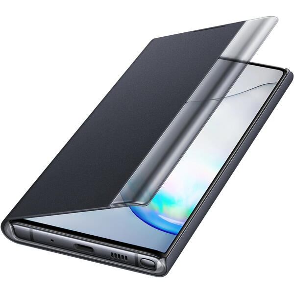 Samsung Husa Flip tip Clear View Cover Negru pentru Galaxy Note 10