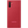 Samsung Husa Flip tip Clear View Cover Rosu pentru Galaxy Note 10