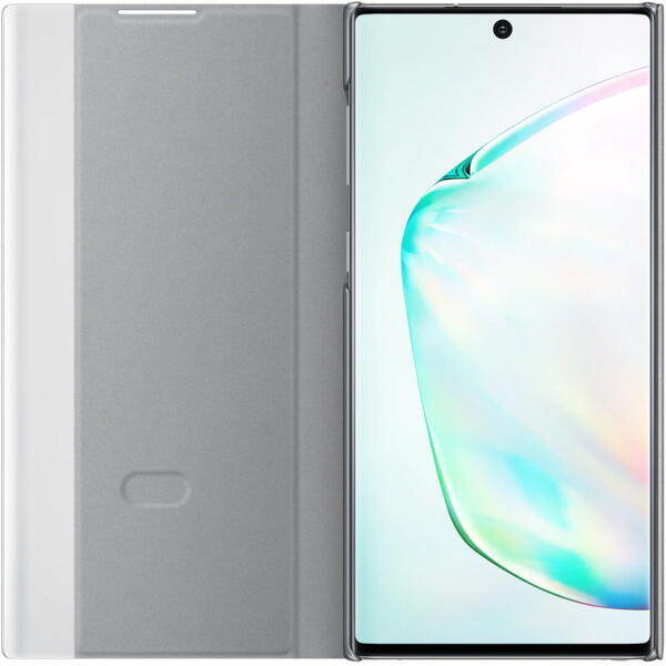 Samsung Husa Flip tip Clear View Cover Argintiu pentru Galaxy Note 10