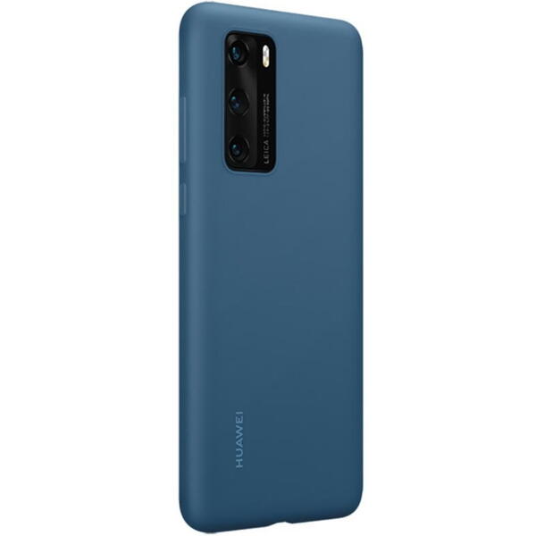 Capac protectie spate Silicone Case Albastru pentru Huawei P40