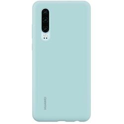 Capac protectie spate Silicone Cover Albastru deschis pentru Huawei P30