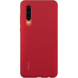 Capac protectie spate Silicone Cover Rosu pentru Huawei P30