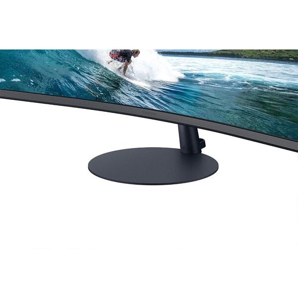 Monitor LED Samsung LC27T550FDUXEN Curbat 27 inch FHD, 75Hz, 4 ms Negru