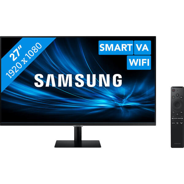 Monitor LED Samsung M50A Smart 27 inch FHD 8ms, Boxe, Telecomanda, Negru